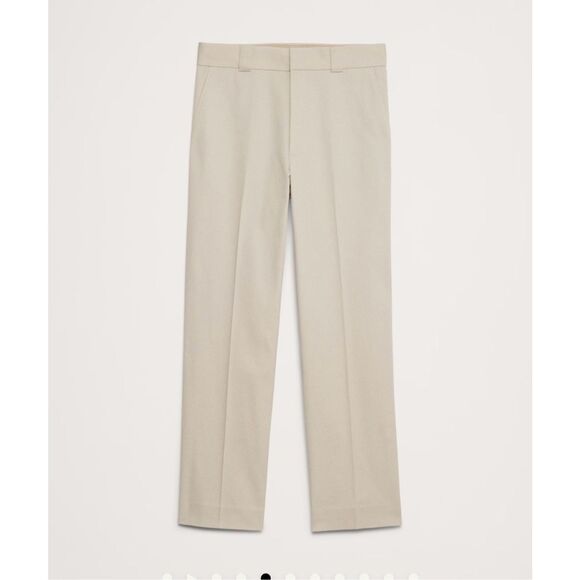 Banana Republic Tailored Slim Fit ITALIAN STRETCH CHINO Off White 36 by 30 - Picture 2 of 6